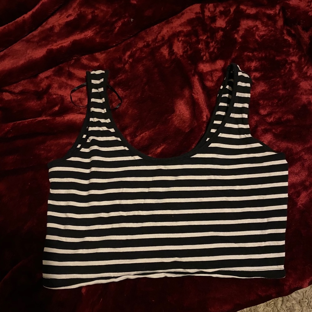 Striped crop top